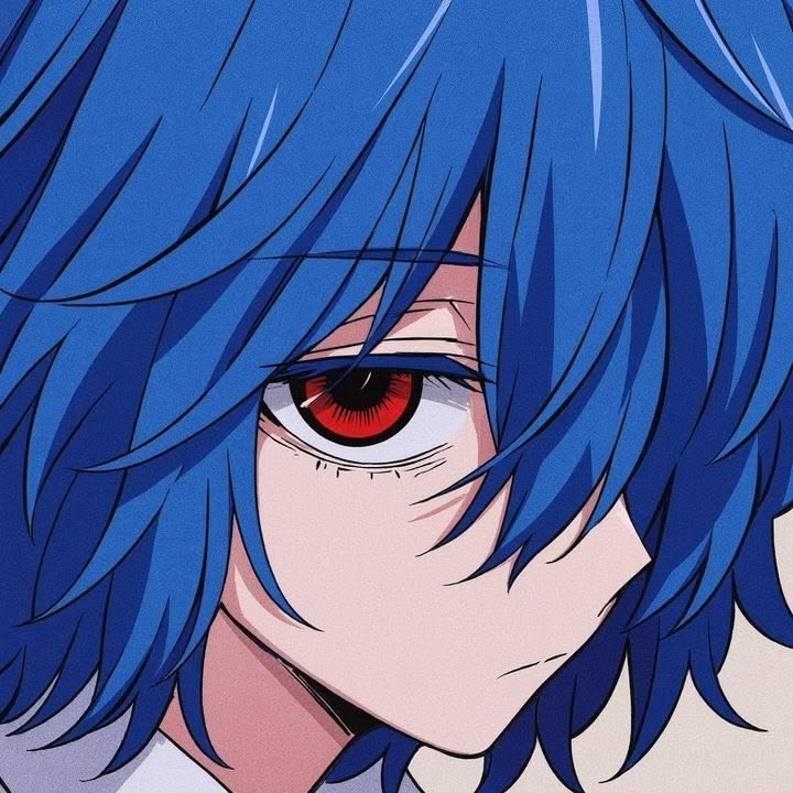Anime PFP Blue Tone
