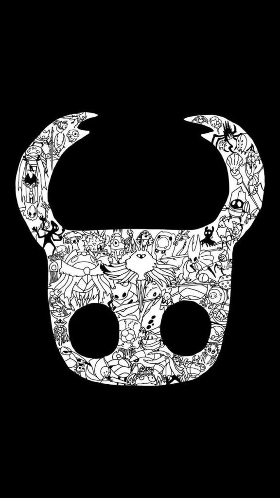 Hollow knight pfp black and white