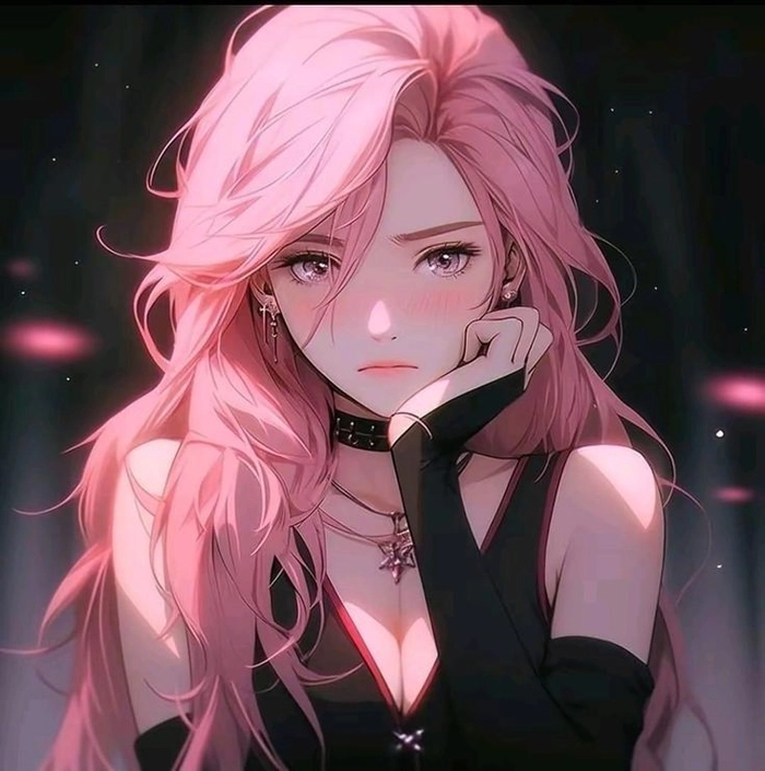 Cute Pink Profile Picture Girl