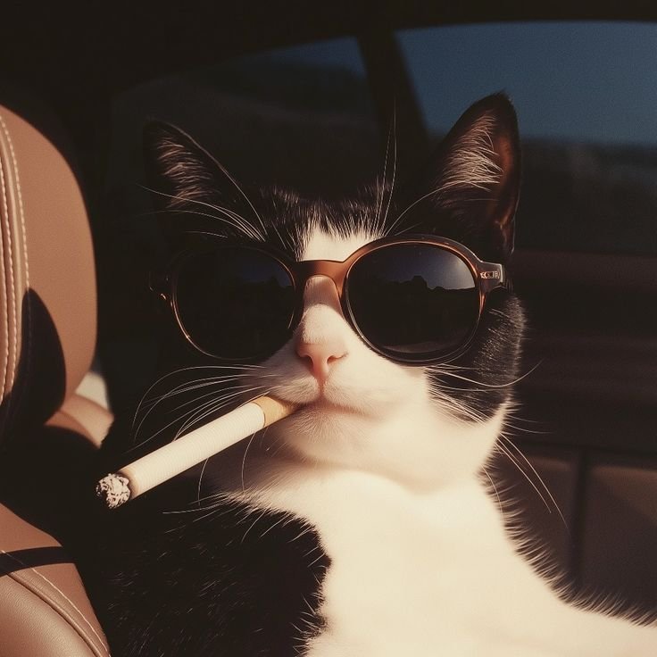 Cat Smoking PFP
