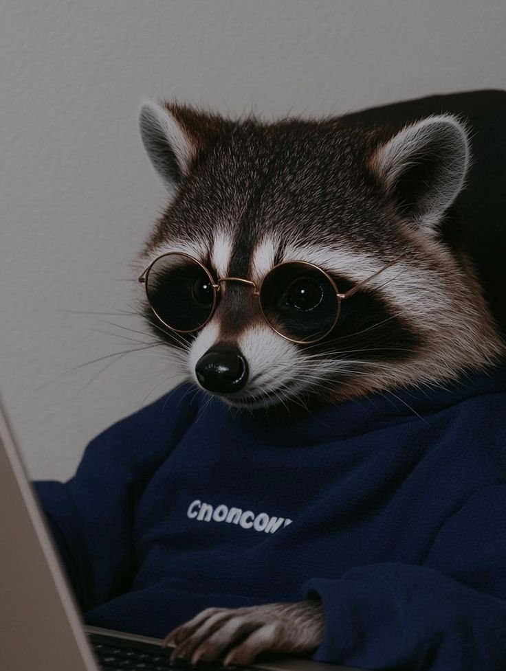 Aesthetic Raccoon PFP Boy