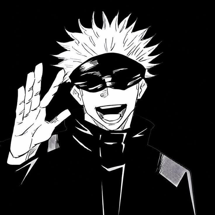 Gojo PFP Black And White