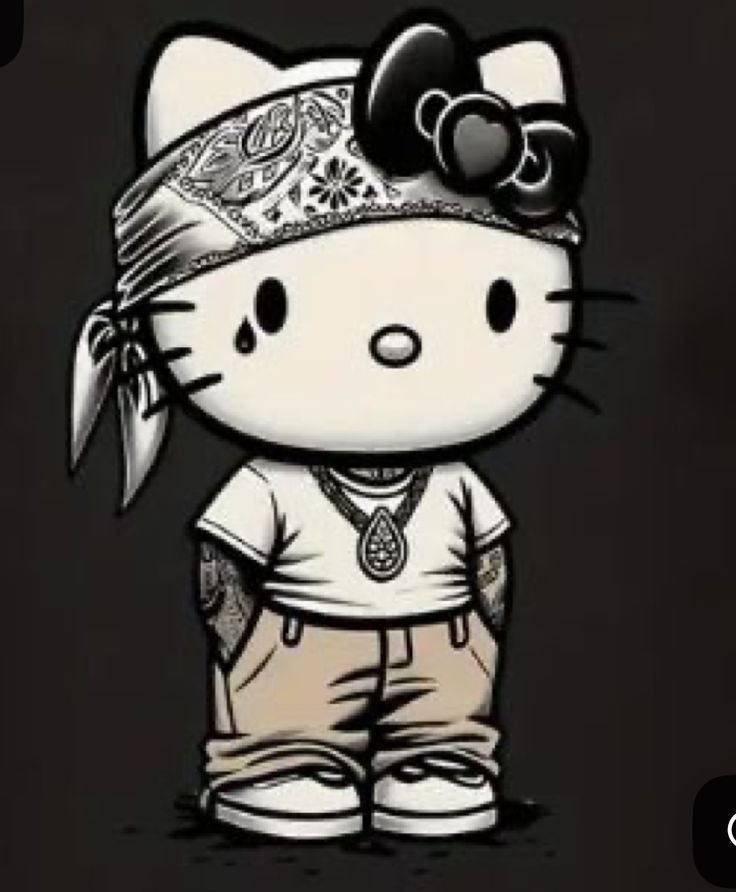 Hello Kitty Goth PFP