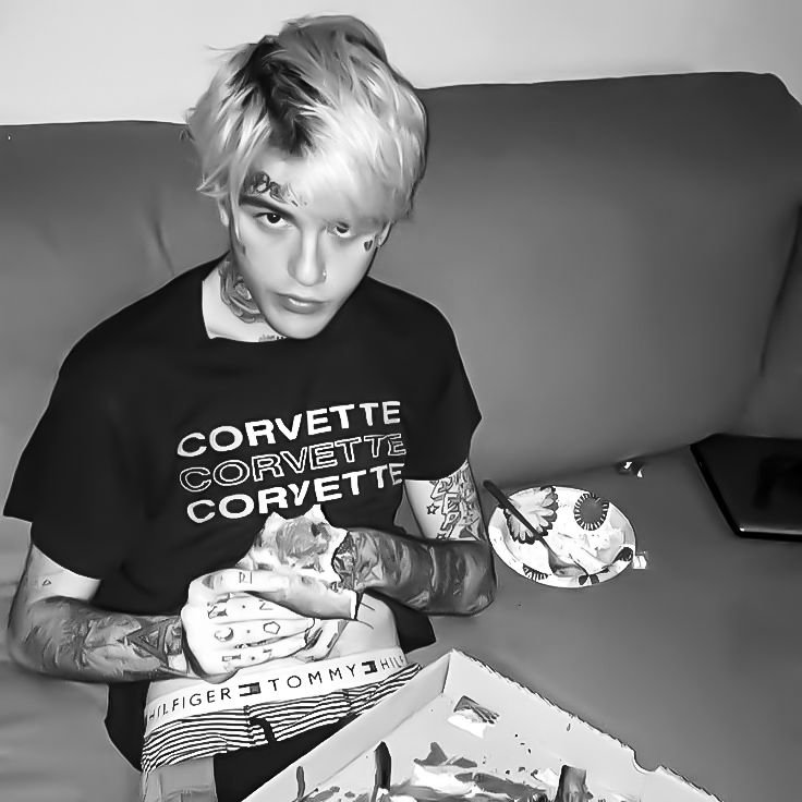 Lil Peep PFP Black And White