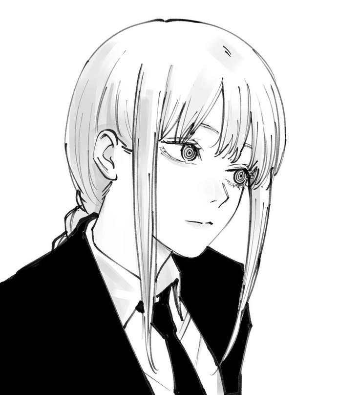 Makima PFP Black And White
