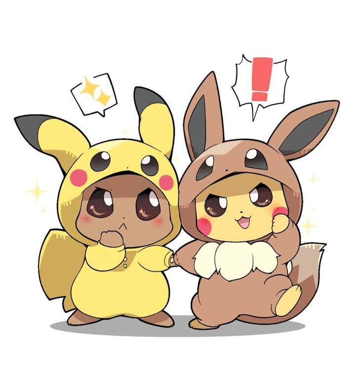Pikachu And Eevee Matching PFP
