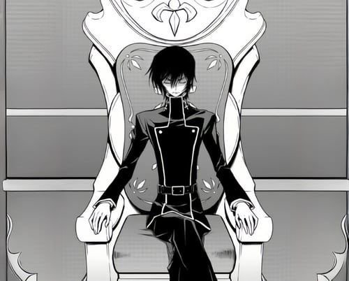 Lelouch PFP Black And White