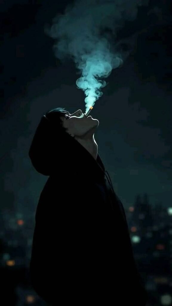 Dark Anime Smoking PFP